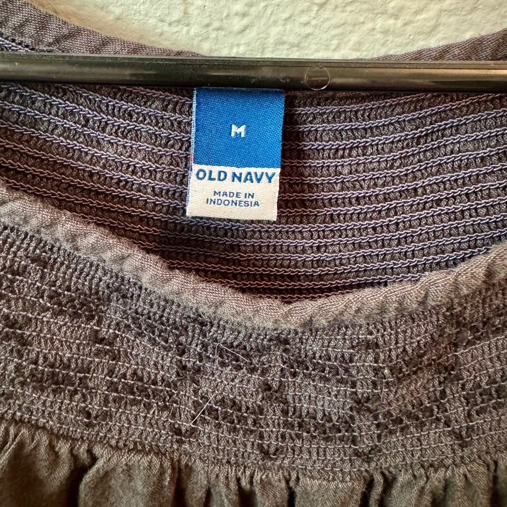 Old Navy Puff Sleeve Embroidered Mini Swing Dress - Picture 7 of 8